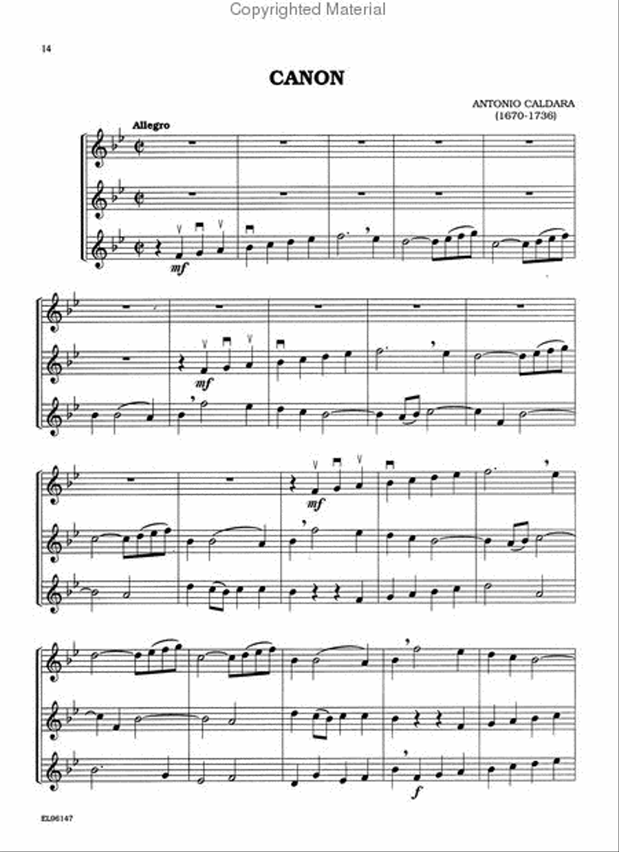Classical Trios for All (From the Baroque to the 20th Century) Small Ensemble scores gallery preview page 4