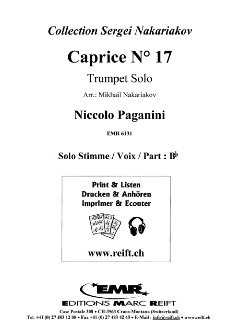 Caprice No. 17 Cornet scores gallery preview page 5
