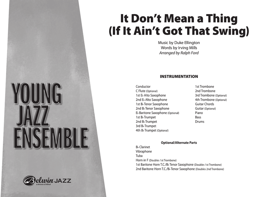 It Don't Mean a Thing (If It Ain't Got That Swing): Score