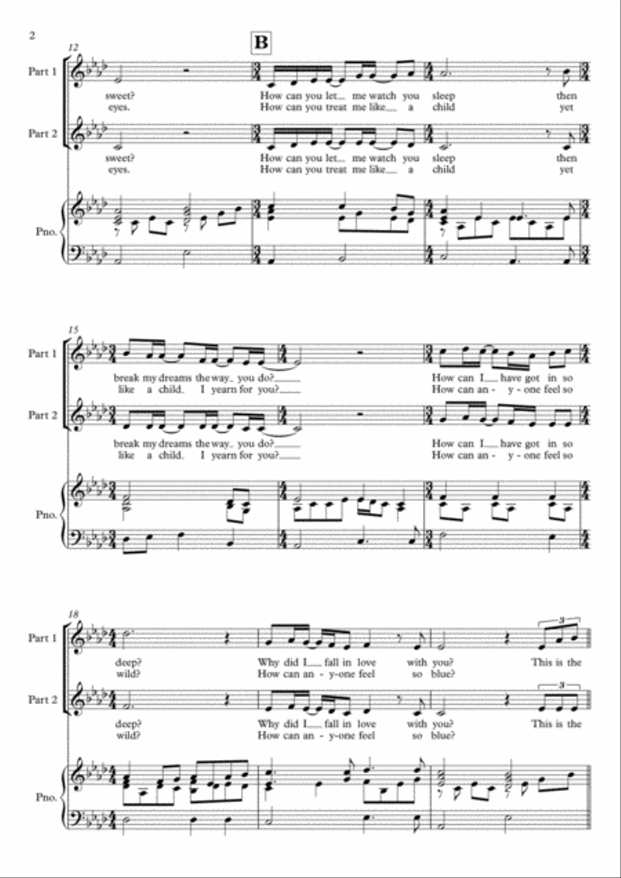 The Closest Thing To Crazy Voice scores gallery preview page 2