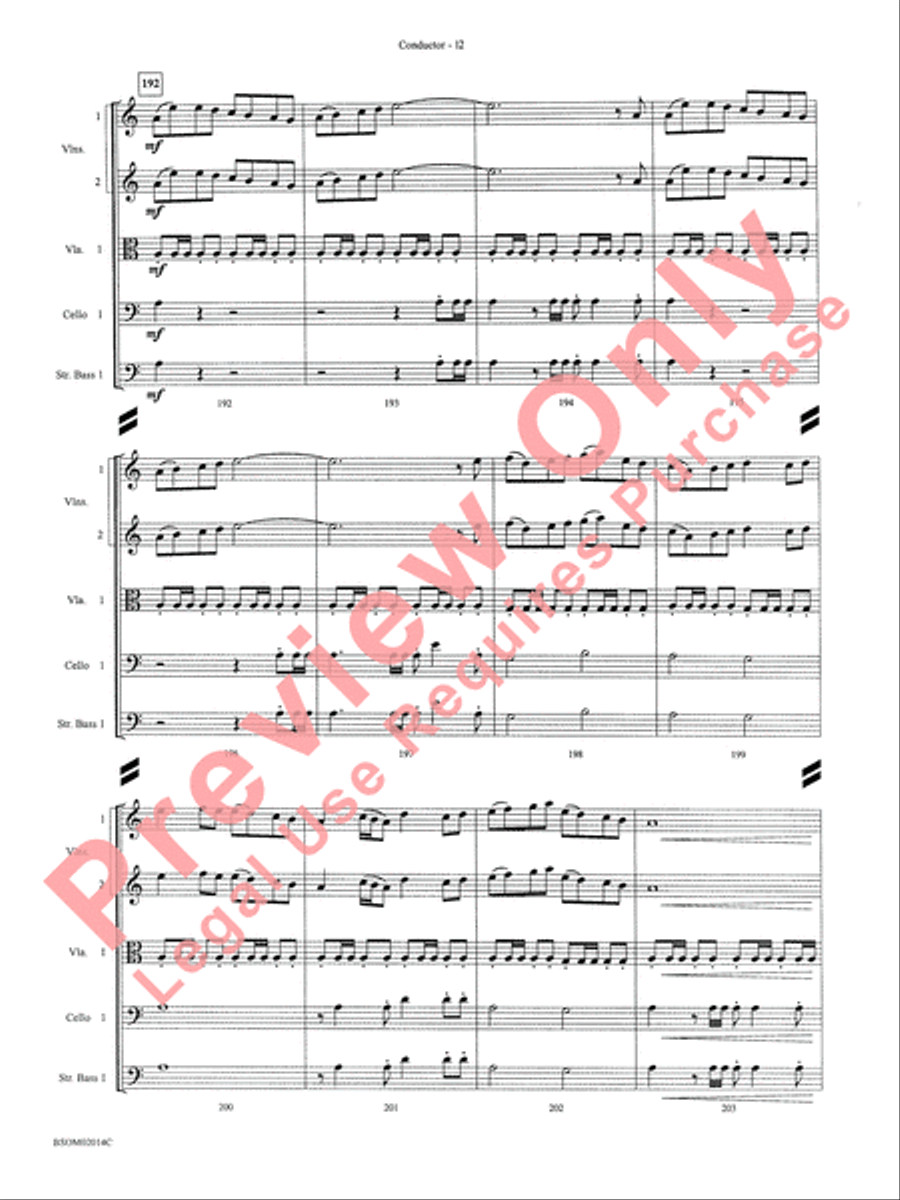 Christmas in the Round (A Holiday Prism for String Orchestra) String Orchestra scores gallery preview page 14