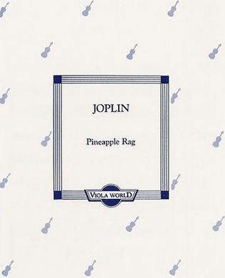 Book cover for Joplin - Pineapple Rag Viola/Piano