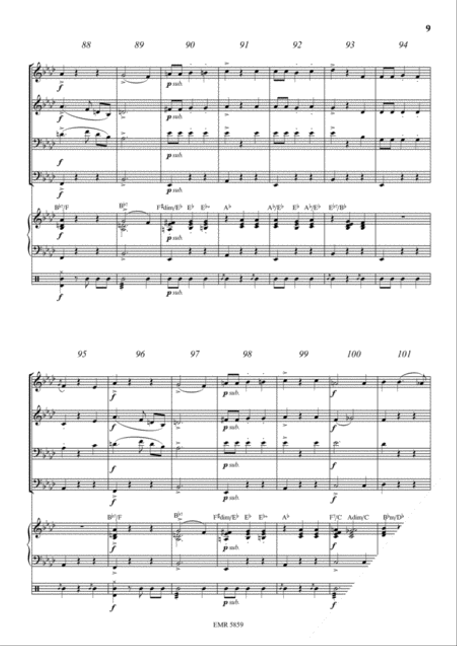 Emperor Waltz Brass Ensemble scores gallery preview page 9