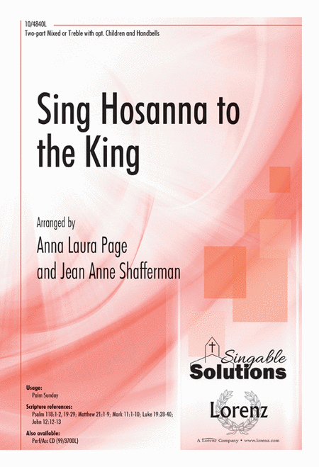 Sing Hosanna to the King