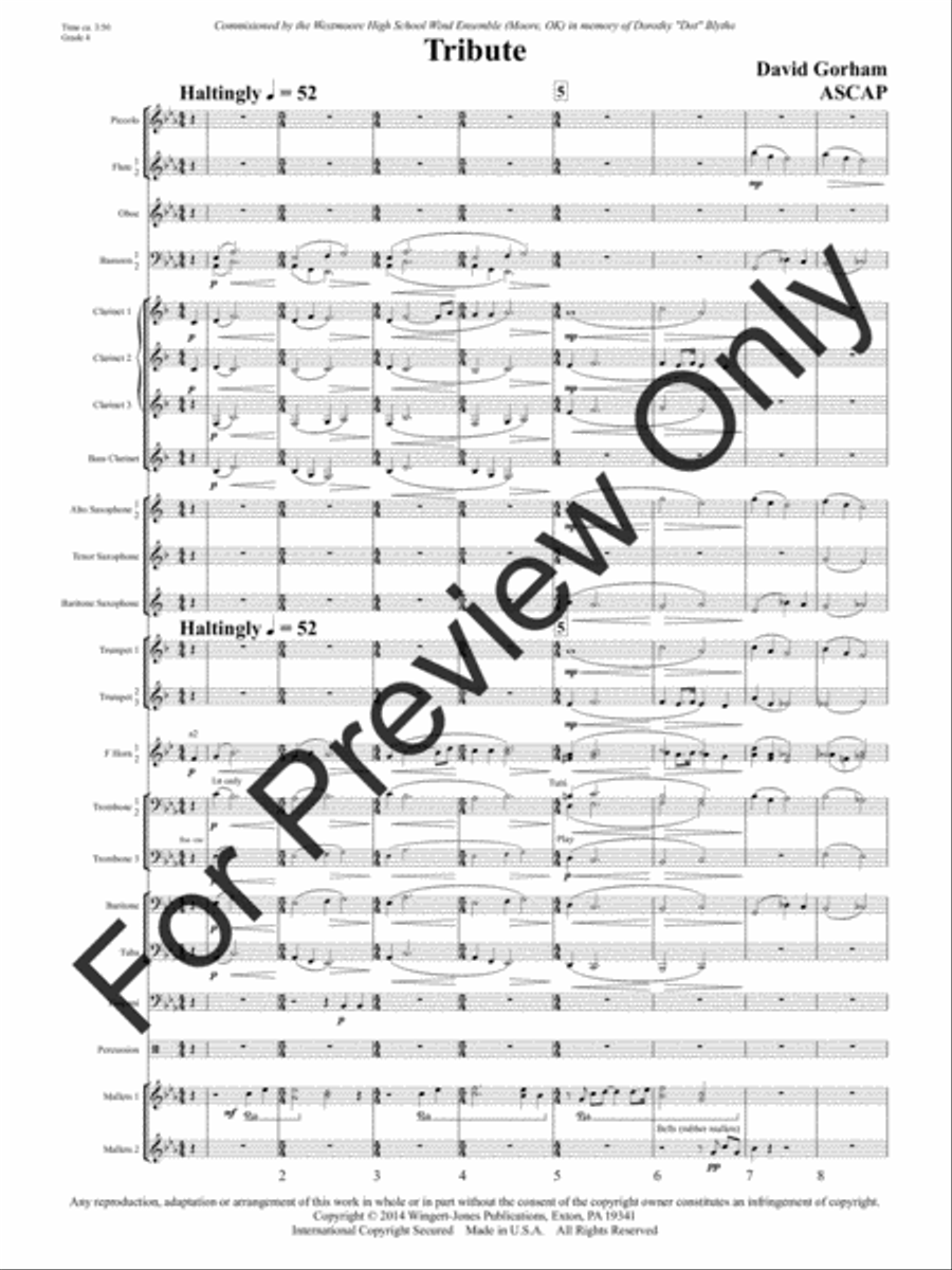 Tribute Concert Band scores gallery preview page 4