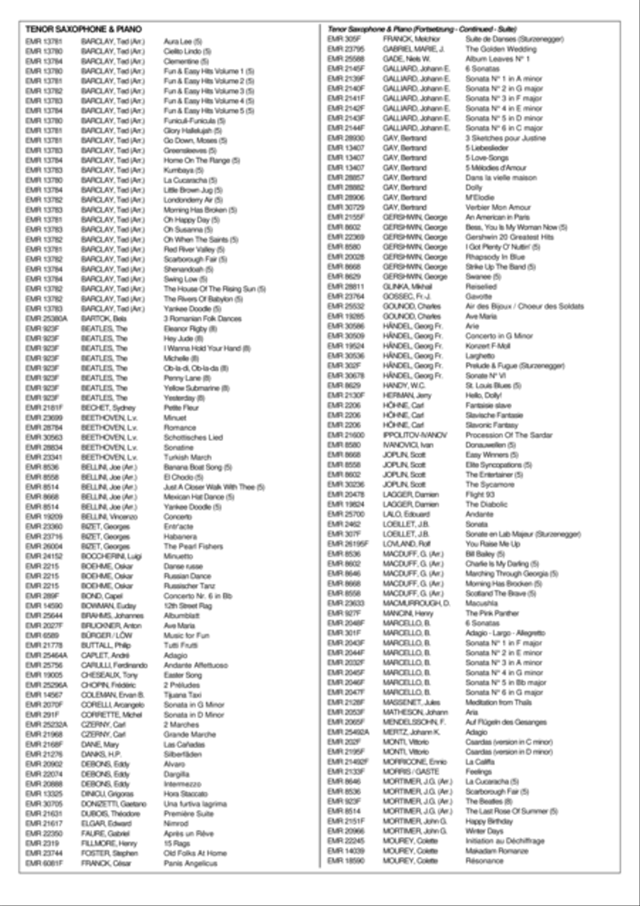 Sonata No. 1 Tenor Saxophone scores gallery preview page 7