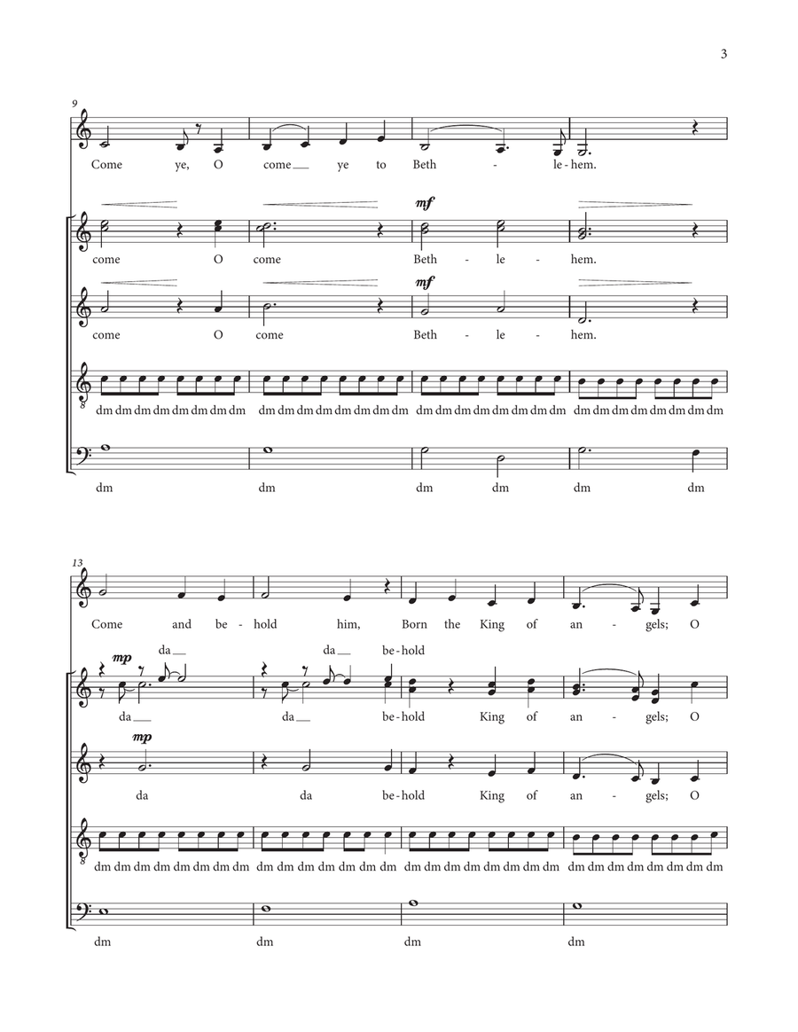 O Come (Let Us Adore) O Come (Let Us Adore) SSAA scores gallery preview page 3