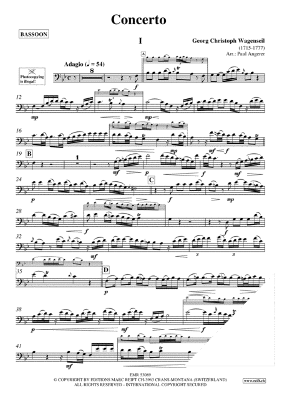 Concerto Bassoon Solo scores gallery preview page 3