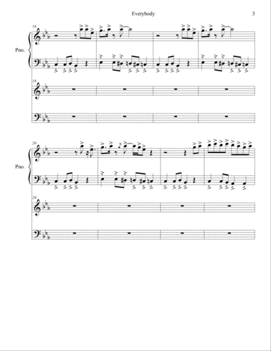 Everybody (backstreet's Back) Easy Piano scores gallery preview page 3