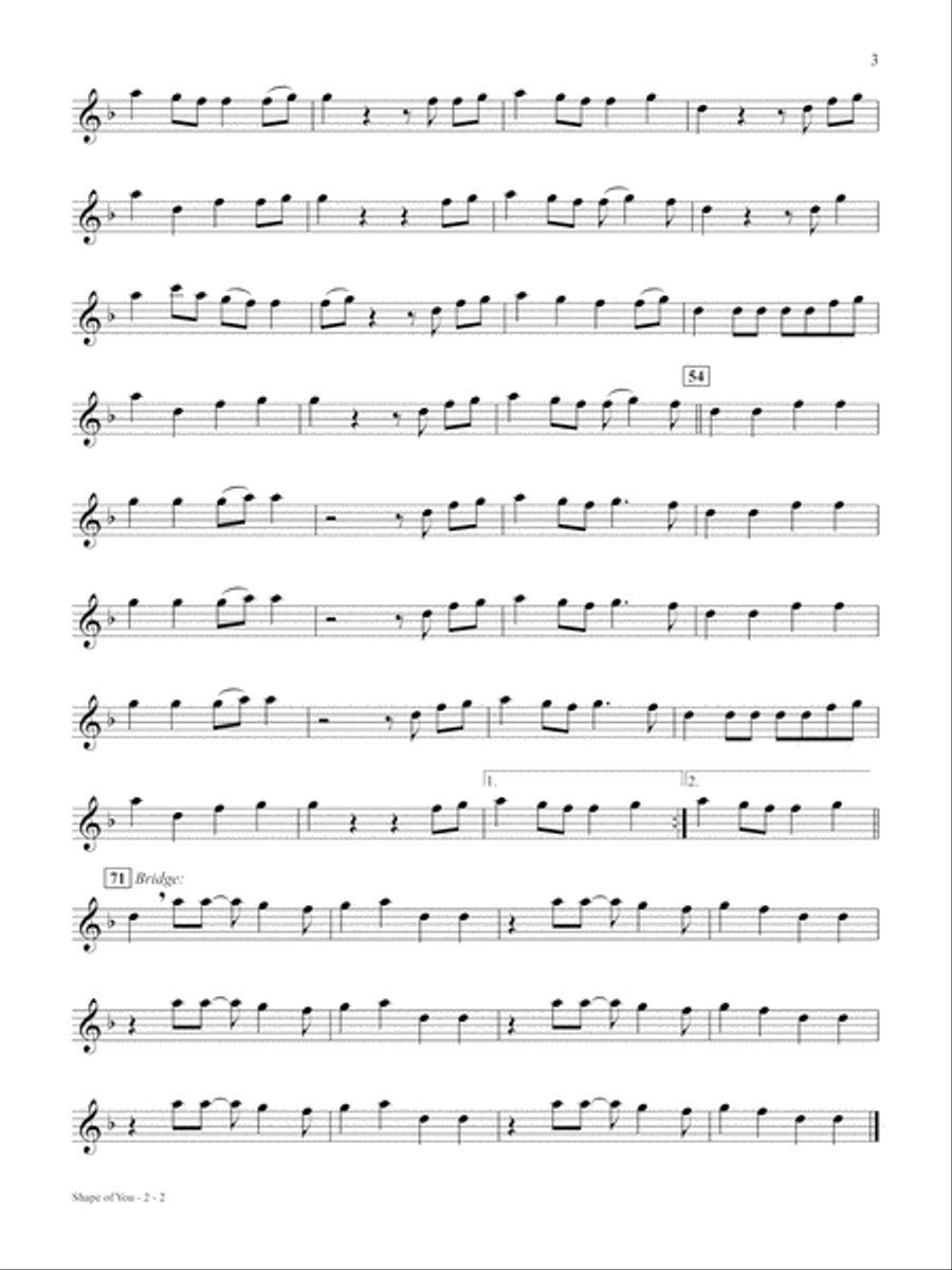 Pop & Country Instrumental Solos Flute Flute Solo scores gallery preview page 4