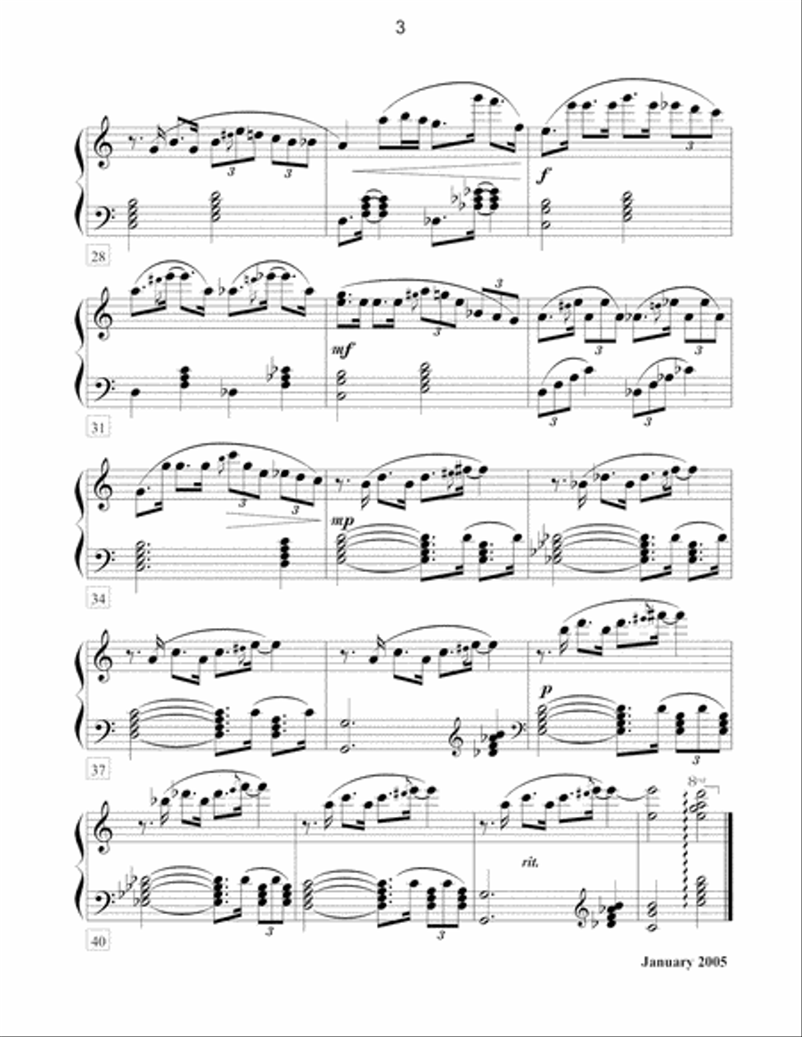 3 Interludes Small Ensemble scores gallery preview page 3