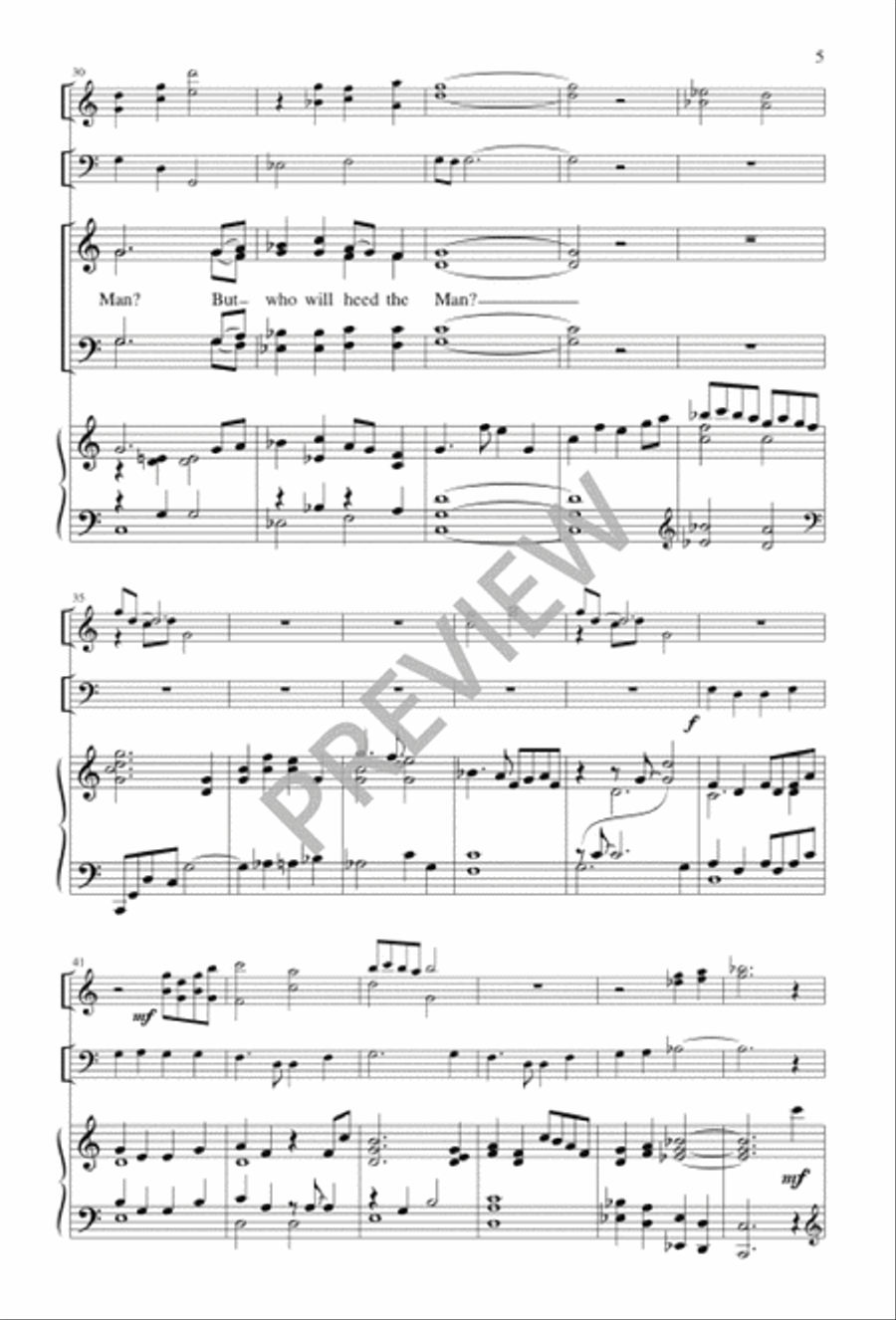 The Word Is Born The Word Is Born 4-Part scores gallery preview page 5