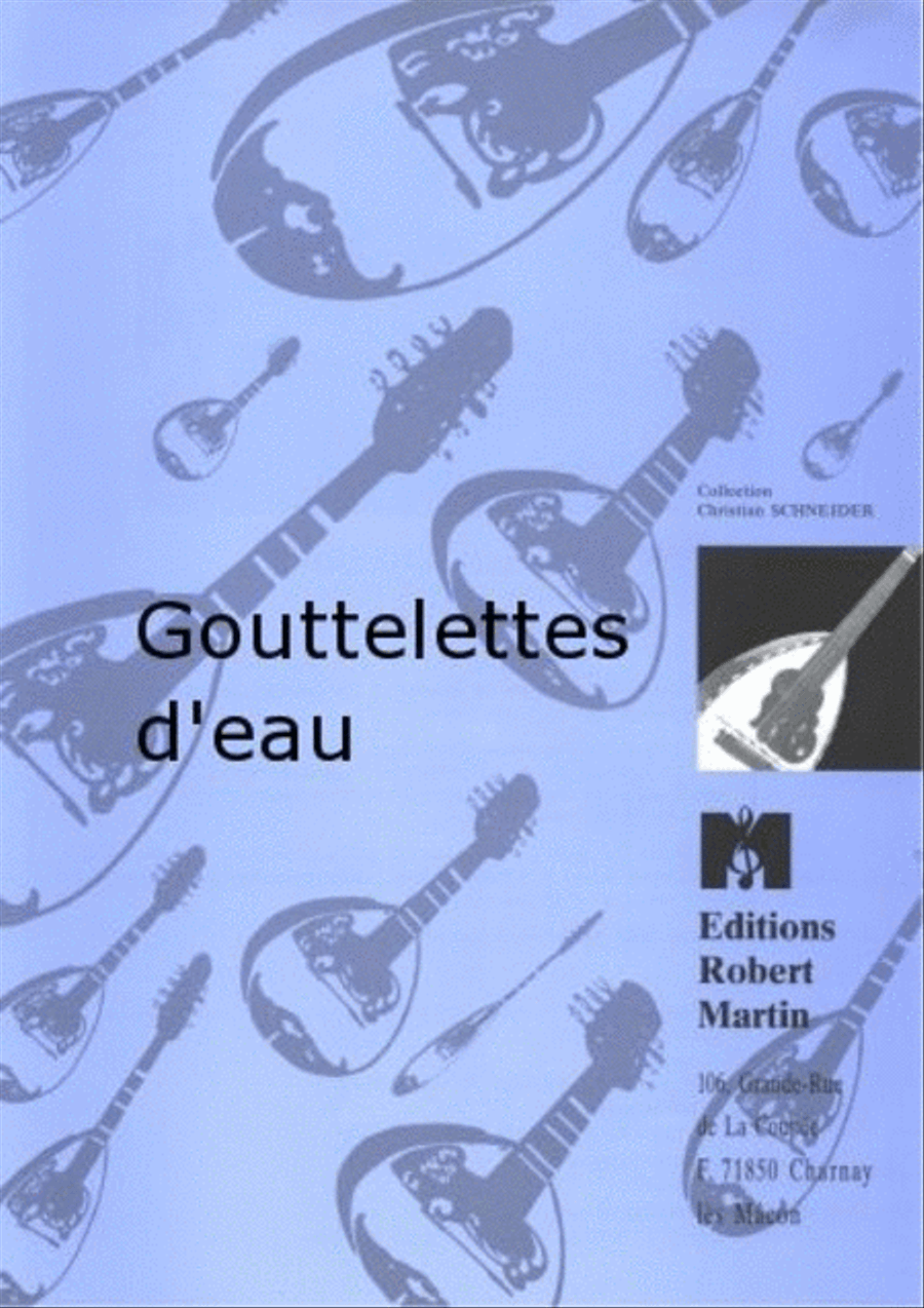 Gouttelettes d'eau Gouttelettes d'eau Mandolin scores gallery preview page 1
