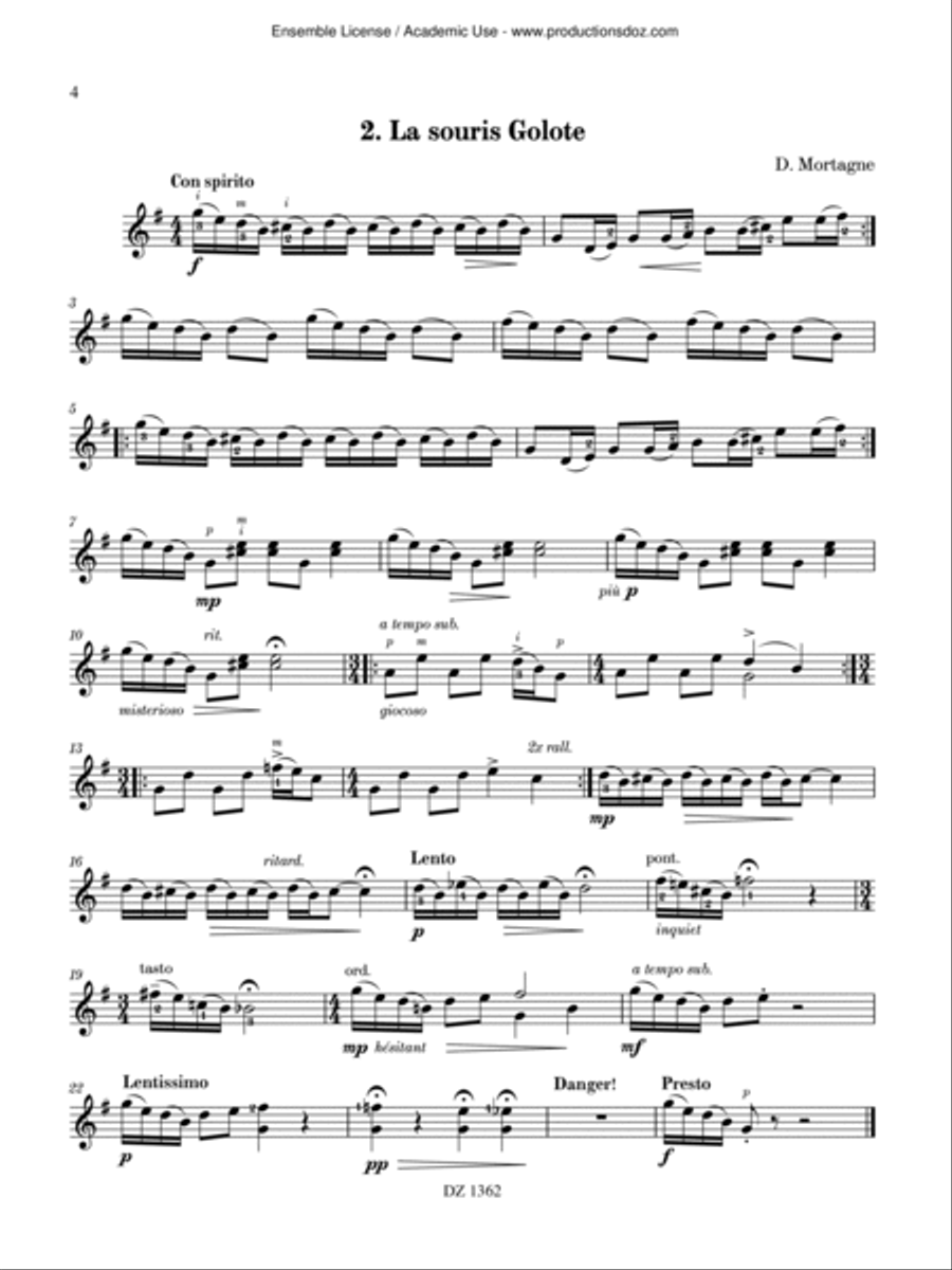 Album de vacances, vol. 2 / 8 pièces de Ouf Classical Guitar scores gallery preview page 4
