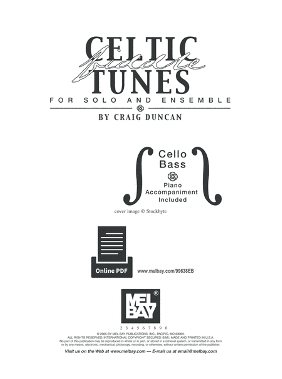Celtic Fiddle Tunes for Solo and Ensemble - Cello, Bass Piano Accompaniment scores gallery preview page 2