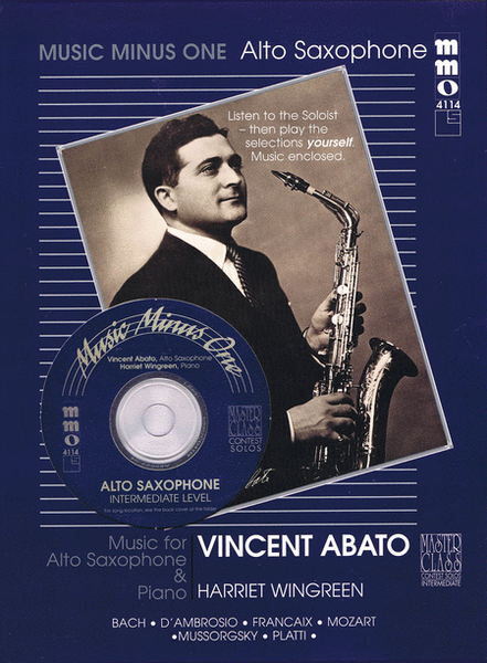 Intermediate Alto Sax Solos - Volume 2 (Vincent Abato) image number null