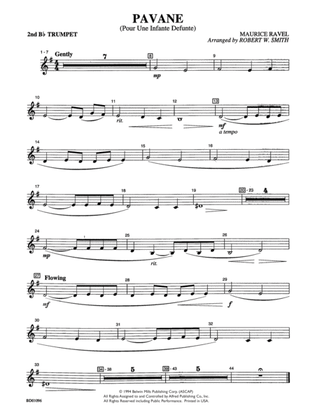 Pavane (Pour Une Infante Defunte): 2nd B-flat Trumpet