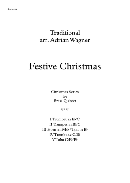 "Festive Christmas" Brass Quintet arr. Adrian Wagner image number null