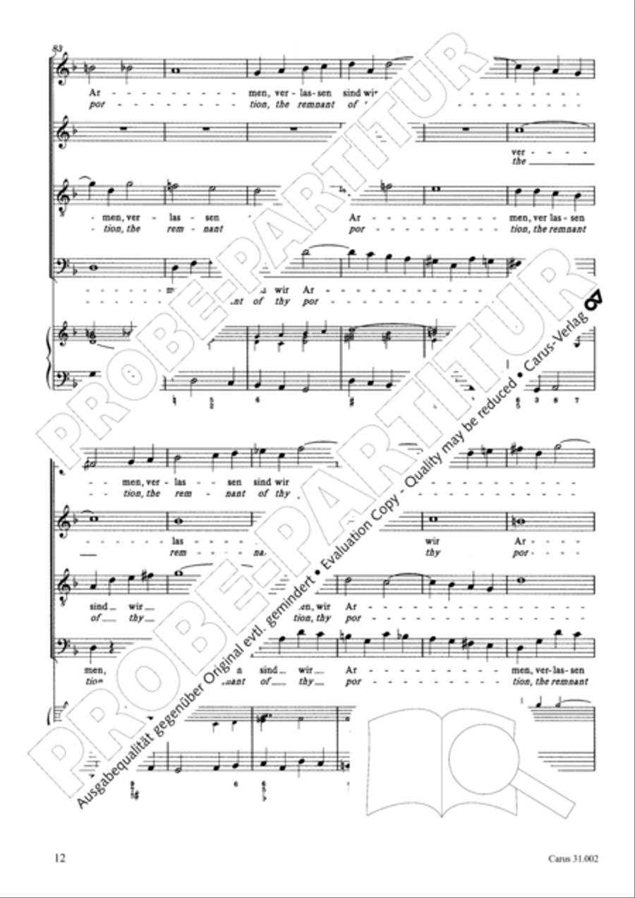 O God, from heaven look on us (Ach Gott, vom Himmel sieh darein) ATB scores gallery preview page 13