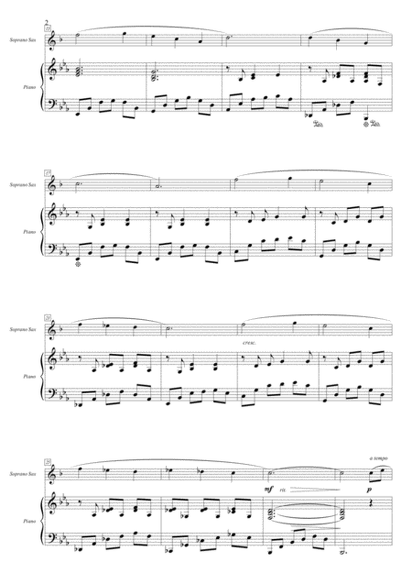 Enya: Watermark - Easy Instrumental Duet - Soprano Sax and Piano - Score in E flat