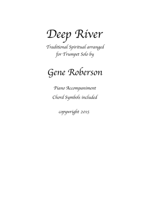Book cover for Deep River Bb Trumpet Solo with Piano Acc.