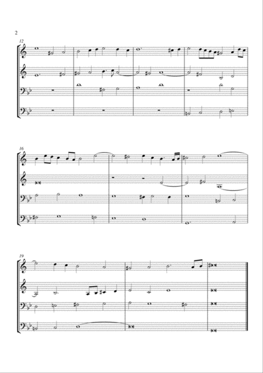 Sonata 3: Fugue-Grave Trombone scores gallery preview page 2