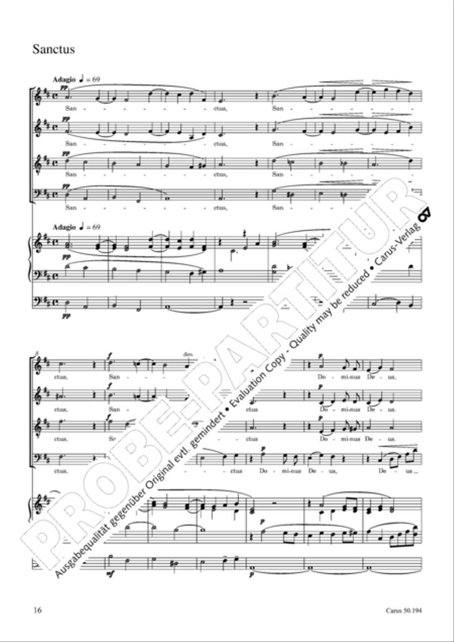 Requiem in D minor 4-Part scores gallery preview page 17