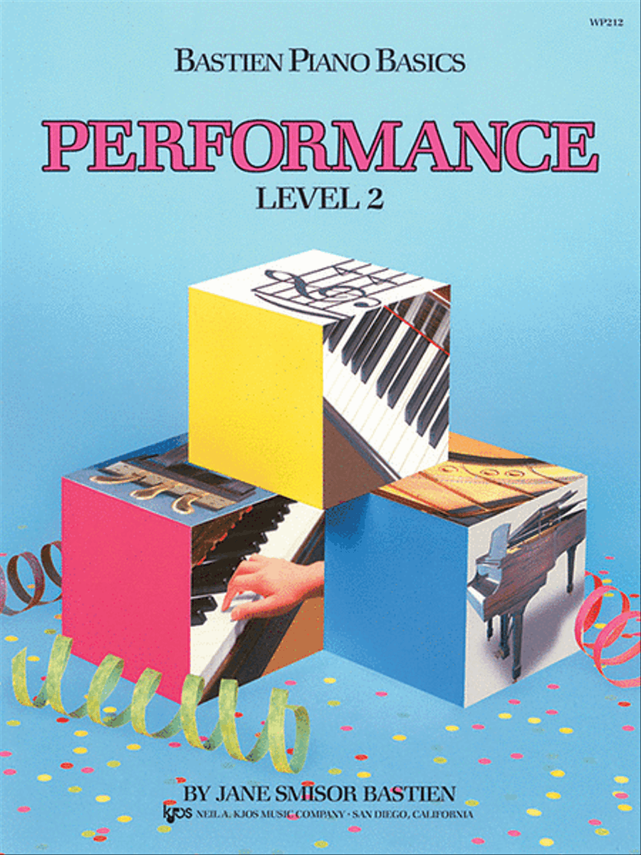 Book cover for Bastien Piano Basics, Level 2, Performance