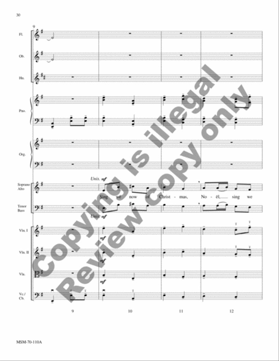 A Carol Suite (Chamber Orchestra Score) Choir scores gallery preview page 11