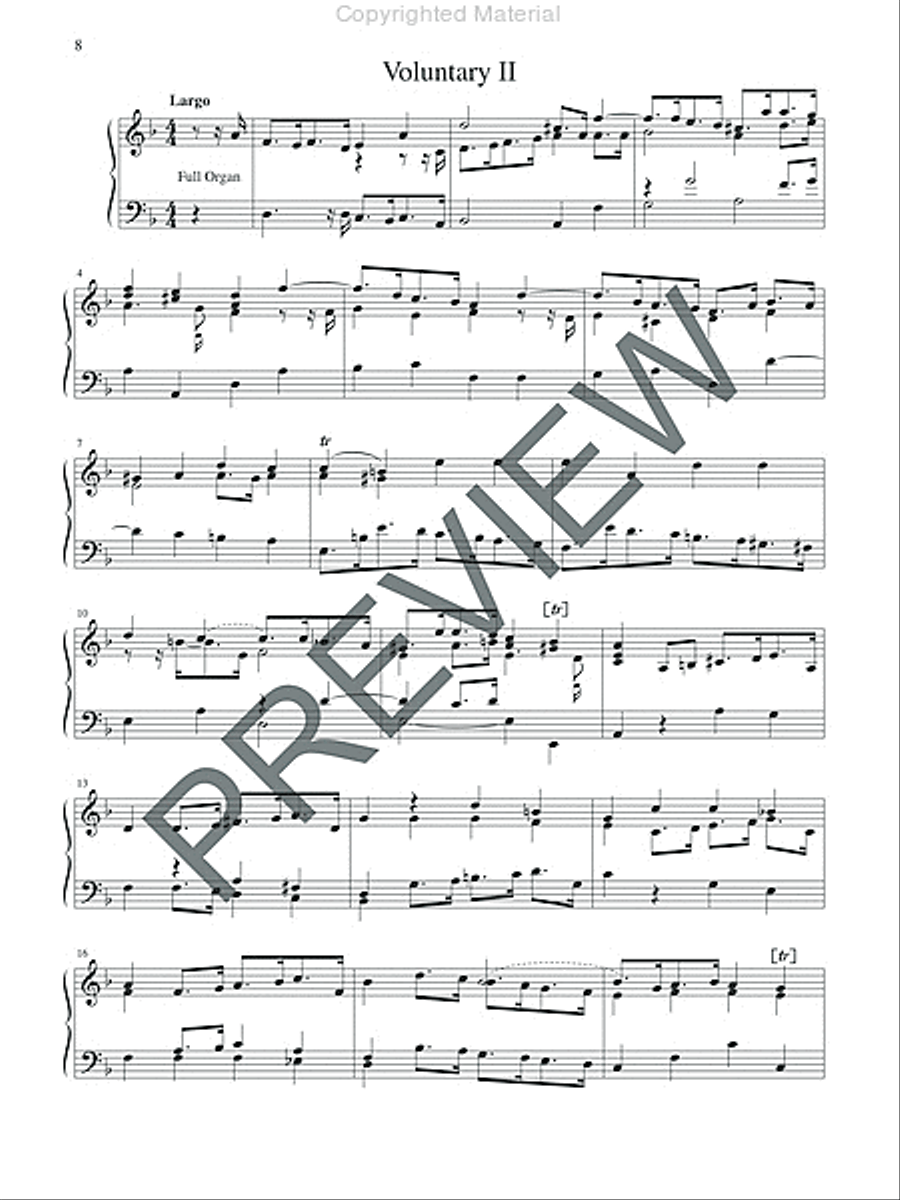 Two English Voluntaries for Organ Organ Solo scores gallery preview page 8