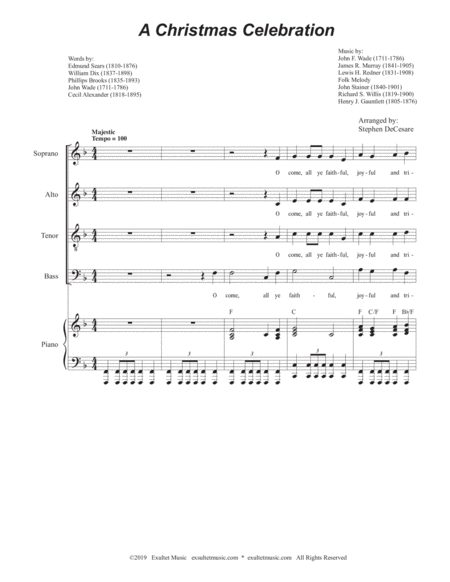 A Christmas Celebration (for SATB) image number null