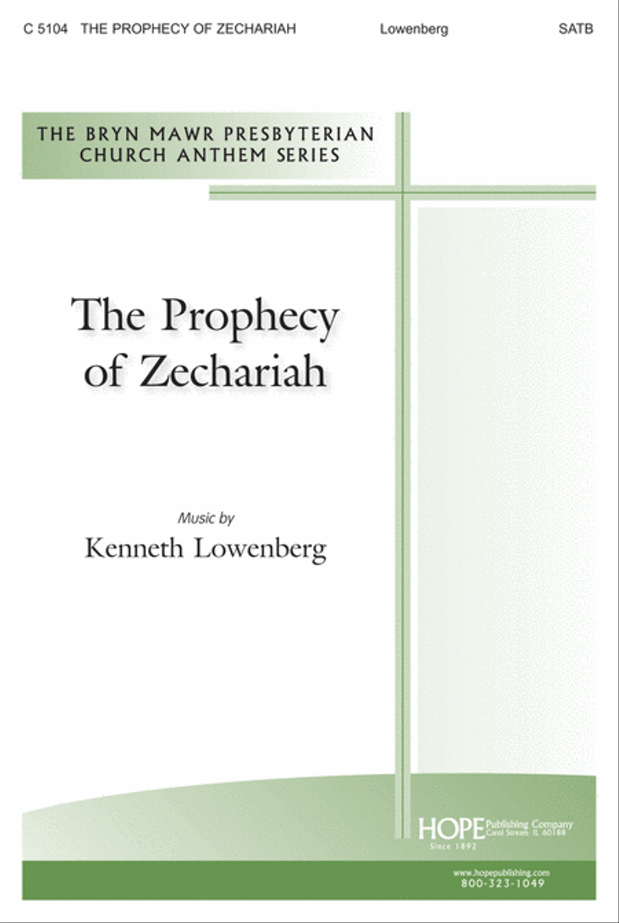 The Prophecy of Zechariah 4-Part scores gallery preview page 1