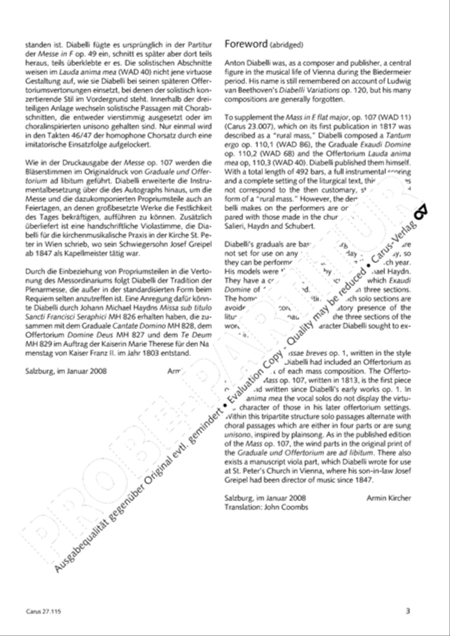 Exaudi, Domine