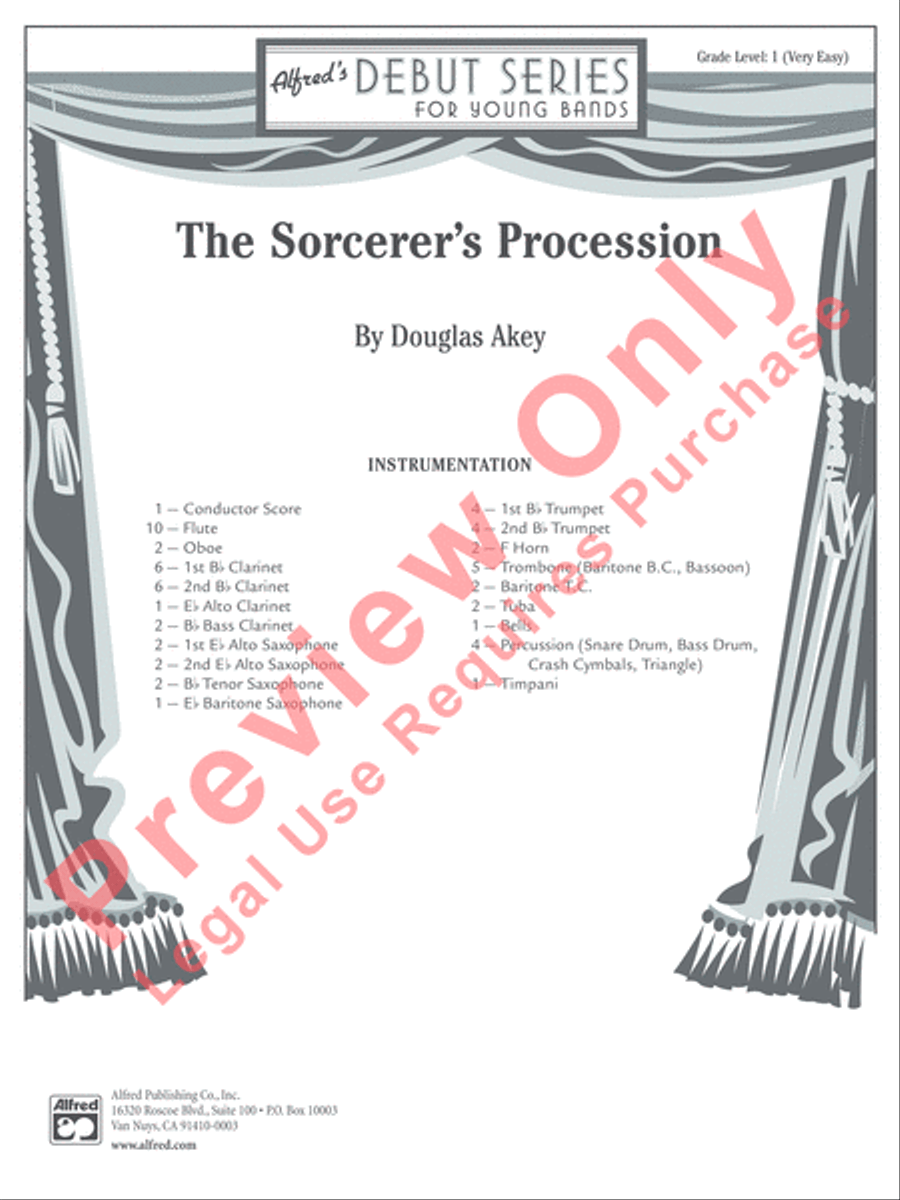 The Sorcerer's Procession Concert Band scores gallery preview page 2