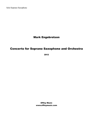Concerto for Soprano Saxophone