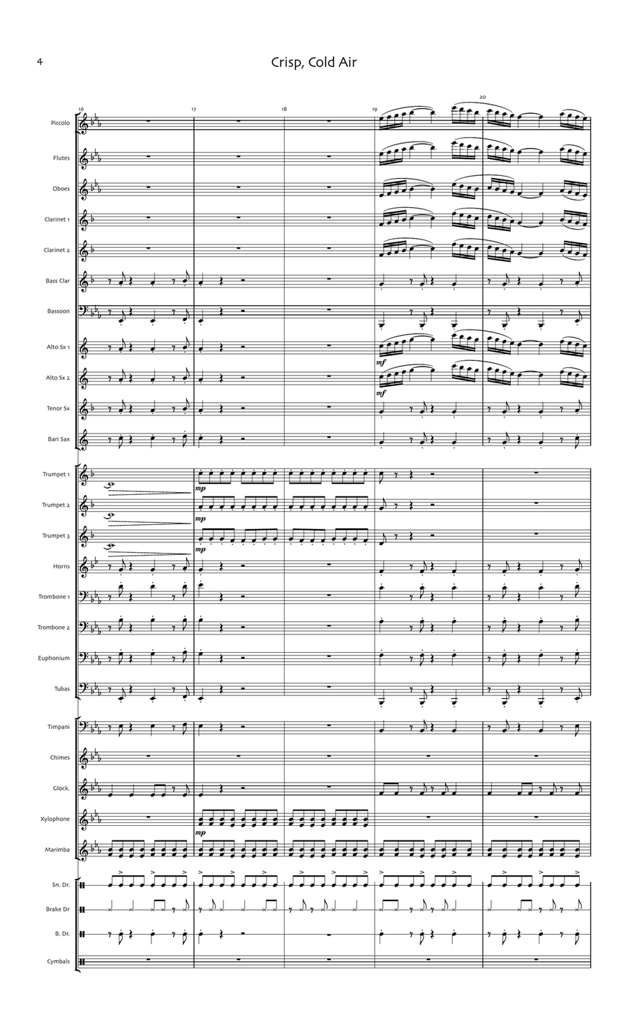 Crisp, Cold Air Concert Band scores gallery preview page 6