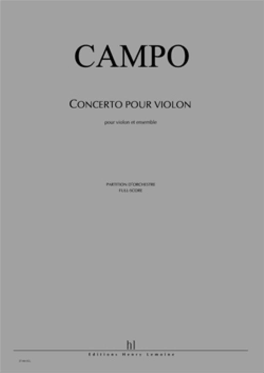 Concerto Pour Violon Violin scores gallery preview page 1