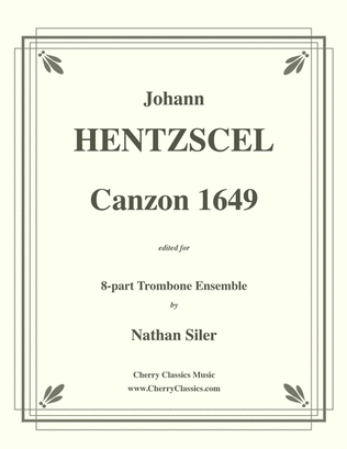 Canzon 1649 for 8-part Trombone Ensemble