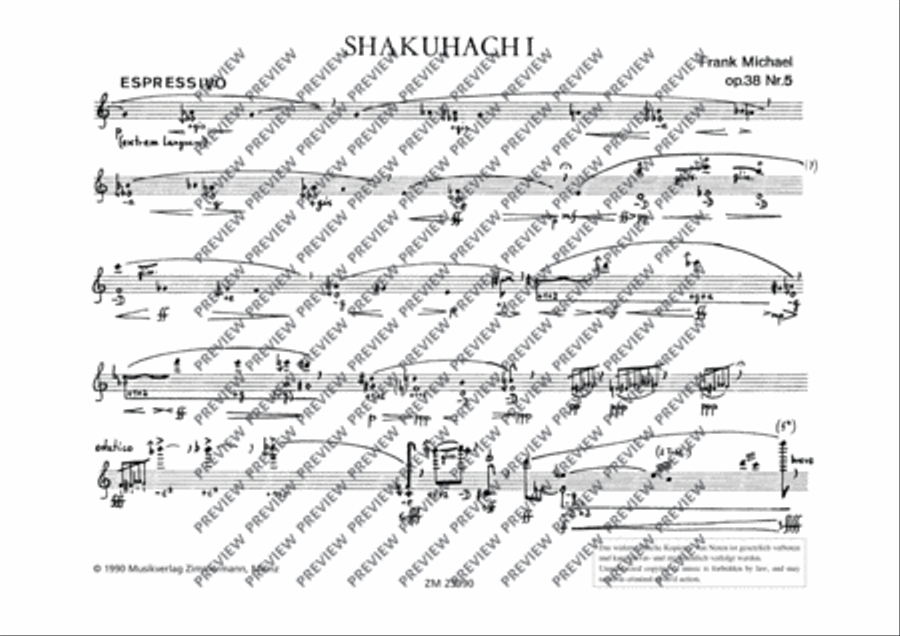 Shakuhachi Flute Solo scores gallery preview page 2
