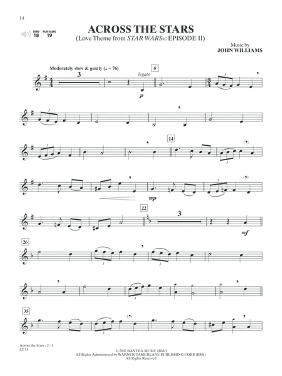 Star Wars I-VI Instrumental Solos - Trumpet Trumpet Solo scores gallery preview page 3