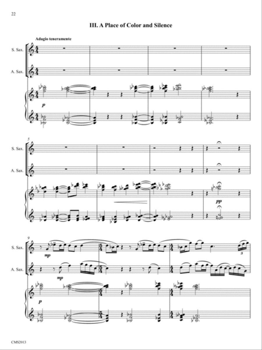 Craters of the Moon Soprano Saxophone scores gallery preview page 5