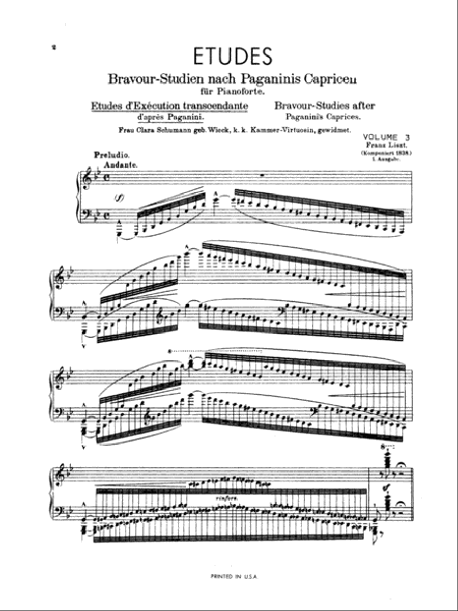 Liszt: Etudes (Volume III) Piano Method scores gallery preview page 1