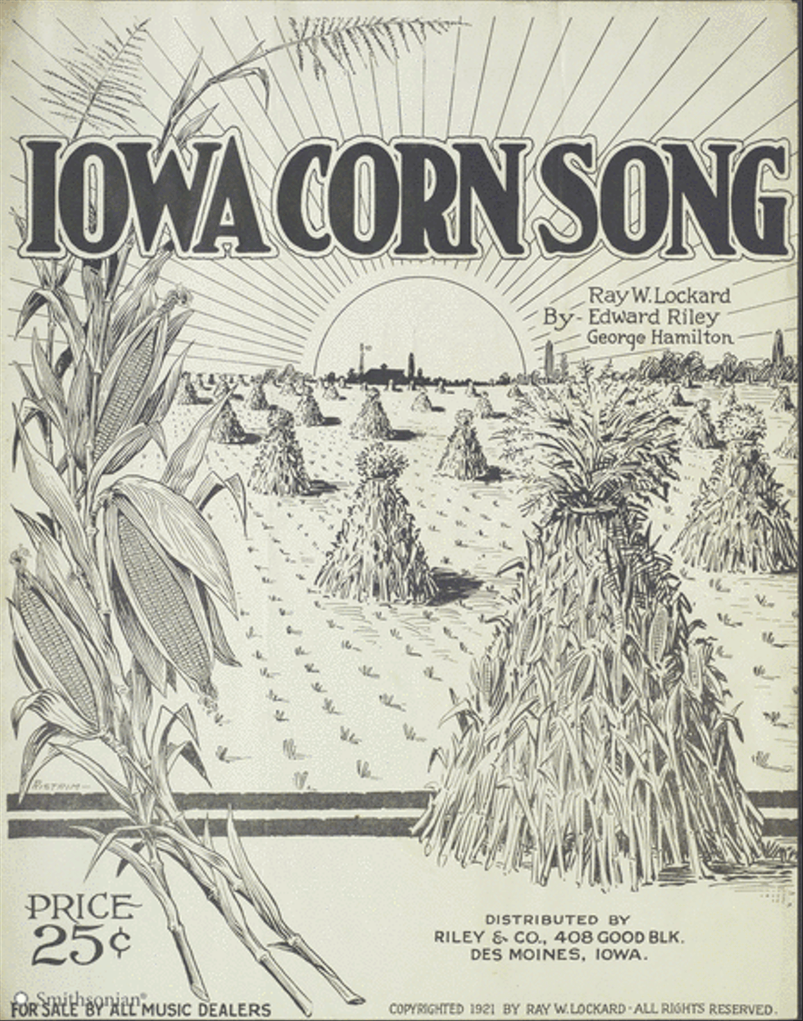 Iowa Corn Song Piano, Vocal scores gallery preview page 1