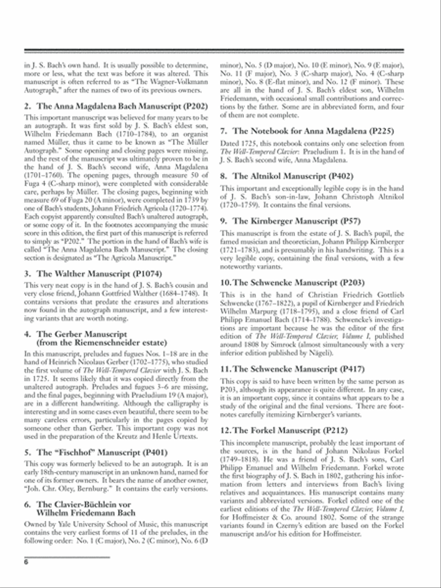 Bach -- The Well-Tempered Clavier, Volume 1 Piano Solo scores gallery preview page 6