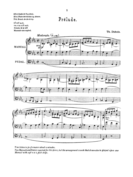 Seven Pieces for the Organ by Francois Clement Theodore Dubois Organ Solo - Sheet Music