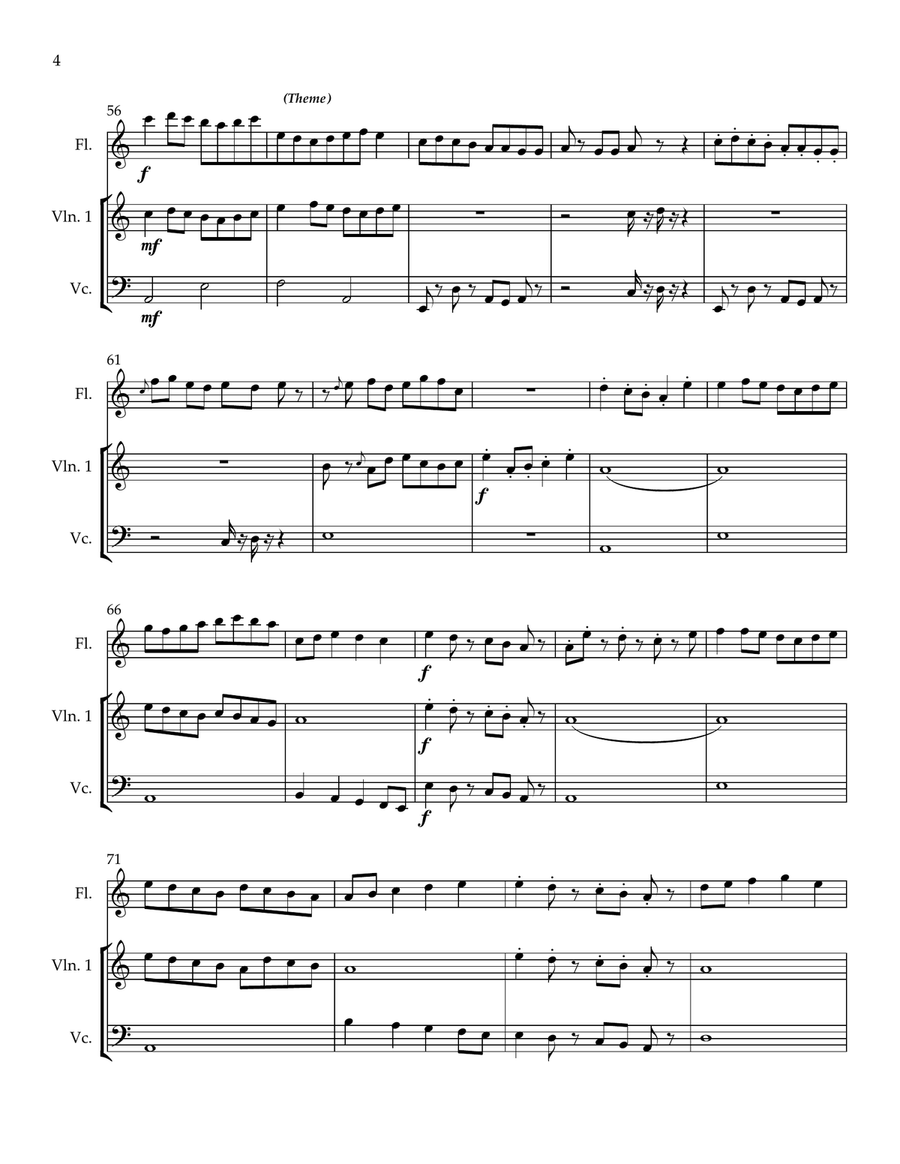 Pharaoh's Walk Chamber Music scores gallery preview page 4