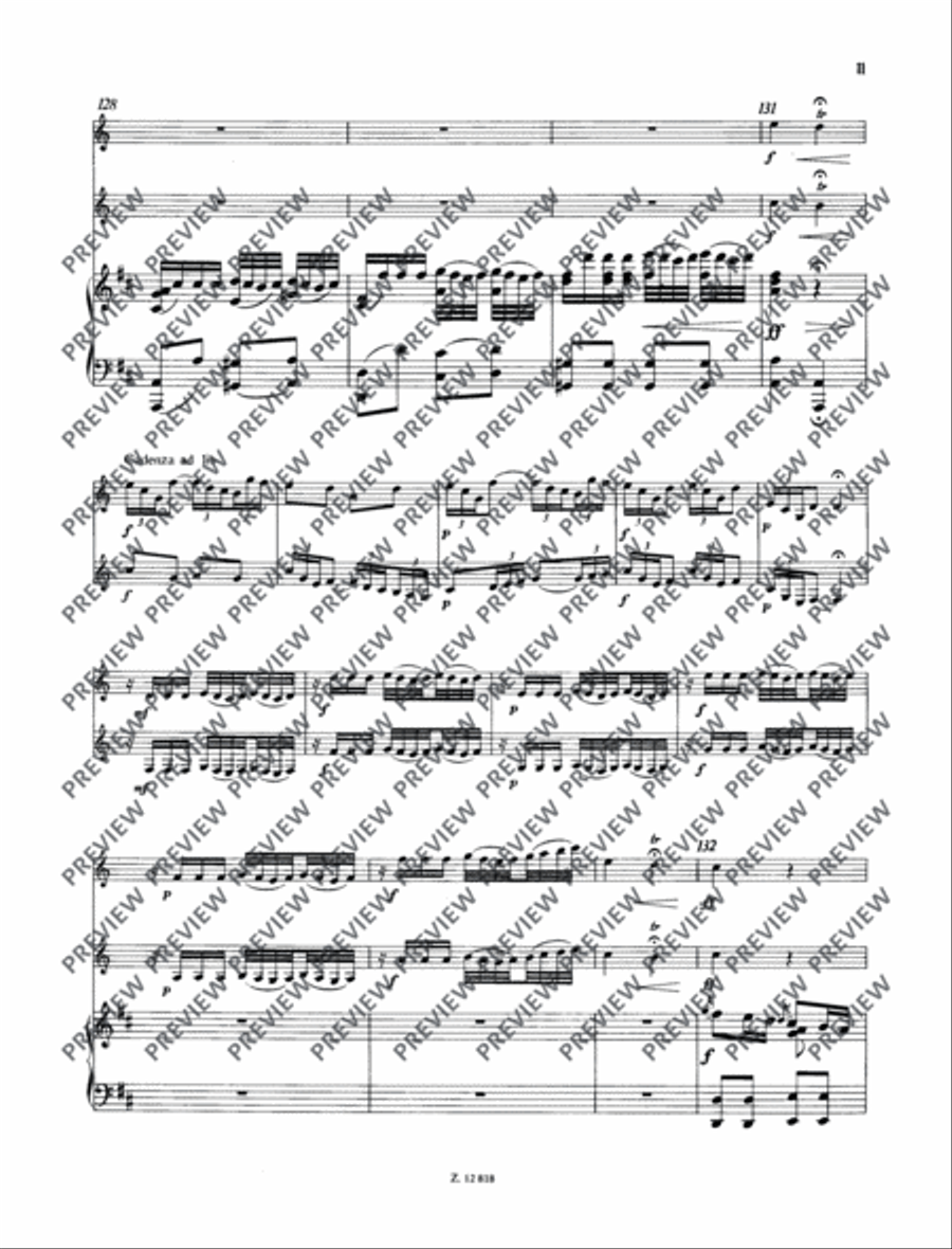 Concertino D major Piano scores gallery preview page 12