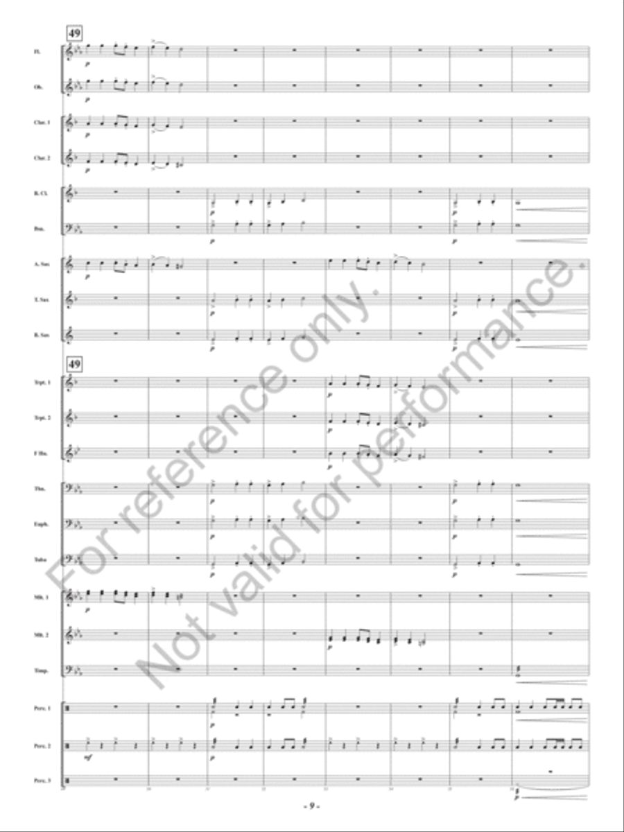 Lair Of The Gorgon Concert Band scores gallery preview page 10