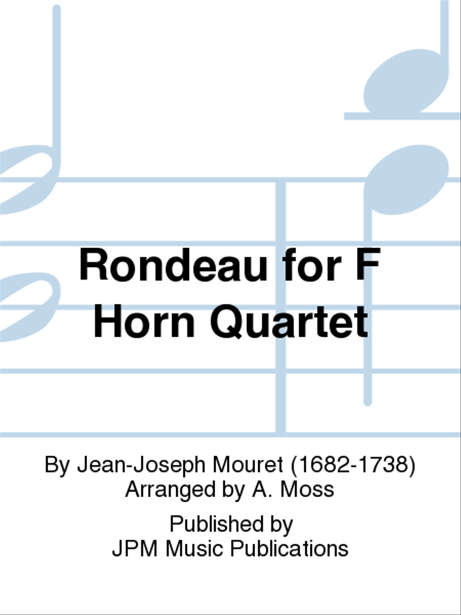 Rondeau for F Horn Quartet French Horn Quartet scores gallery preview page 1