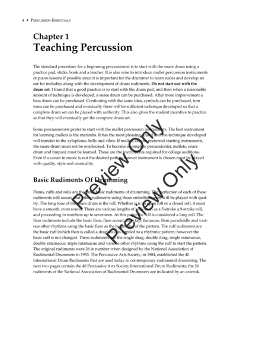 Percussion Essentials Percussion scores gallery preview page 4